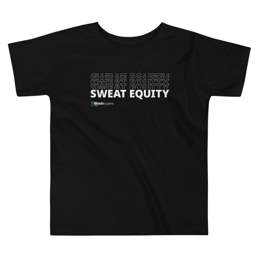 Sweat Equity Kid's T-Shirt Black