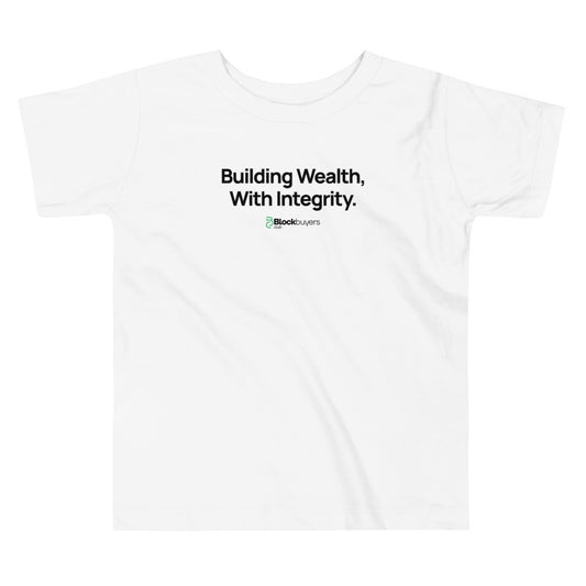 Building Wealth Kid's T-Shirt White
