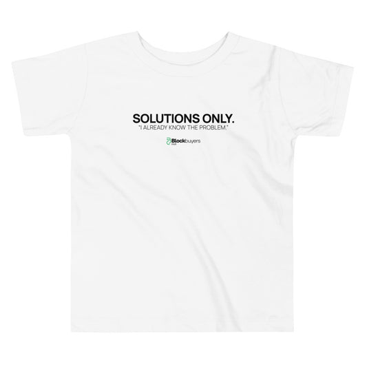 Solutions Only Kid's T-Shirt White