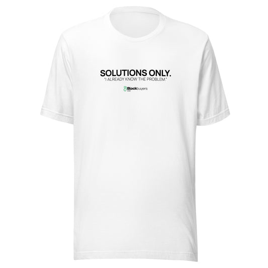 Solutions Only Men's T-Shirt White