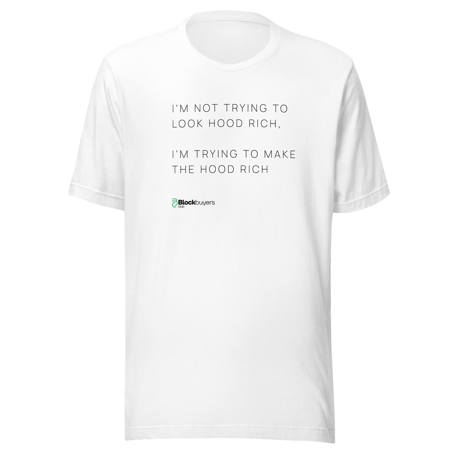 Hood Rich Men's T-Shirt White