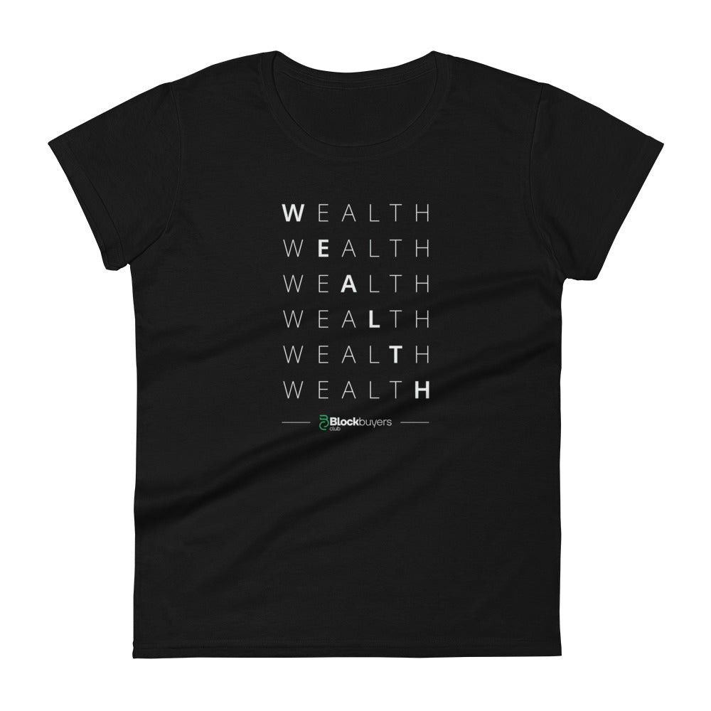 Wealth Women's T-Shirt Black