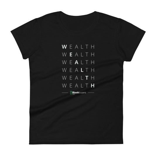 Wealth Women's T-Shirt Black