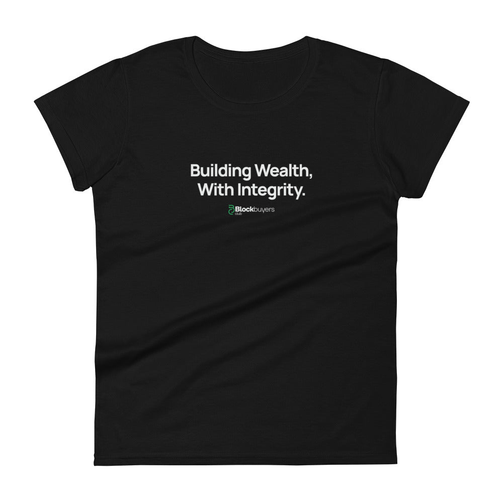 Building Wealth Women's T-Shirt Black