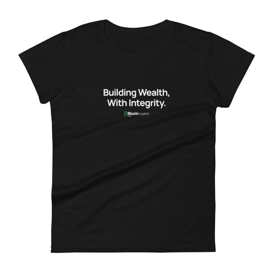 Building Wealth Women's T-Shirt Black
