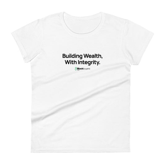 Building Wealth Women's T-Shirt White