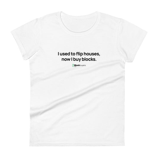 Buy Blocks Women's T-Shirt White